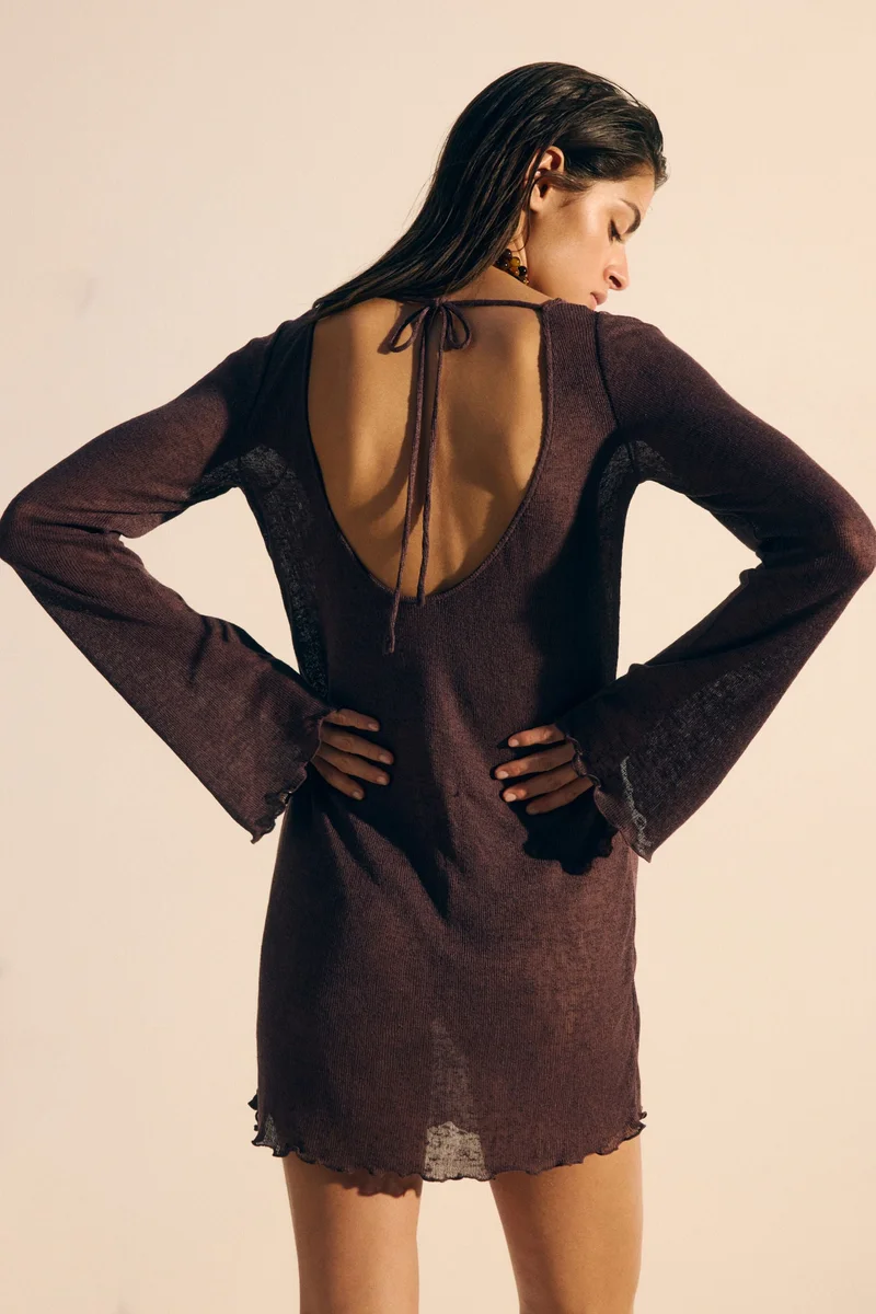 اتش اند ام فستان شاطئ ميني