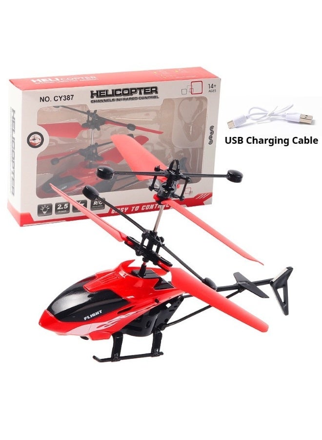 Unmanned aerial vehicles, intelligent sensing aircraft, remote control aircraft, helicopters, suspended, shock-resistant children's toys - Image 1