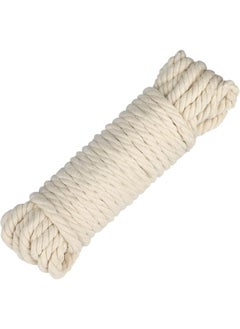 Premify 10Mm White Cotton Cord Craft Macrame Rope, Natural Durable Long Cotton Rope Handmade Art Material For Craft Wall, Hanging Plants, Drawstrings, Gardening, Home Decorations (10Mm X 10Meters)  - Image 1