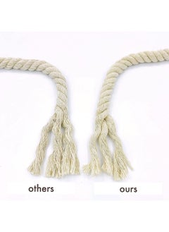 Premify 10Mm White Cotton Cord Craft Macrame Rope, Natural Durable Long Cotton Rope Handmade Art Material For Craft Wall, Hanging Plants, Drawstrings, Gardening, Home Decorations (10Mm X 10Meters)  - Image 2