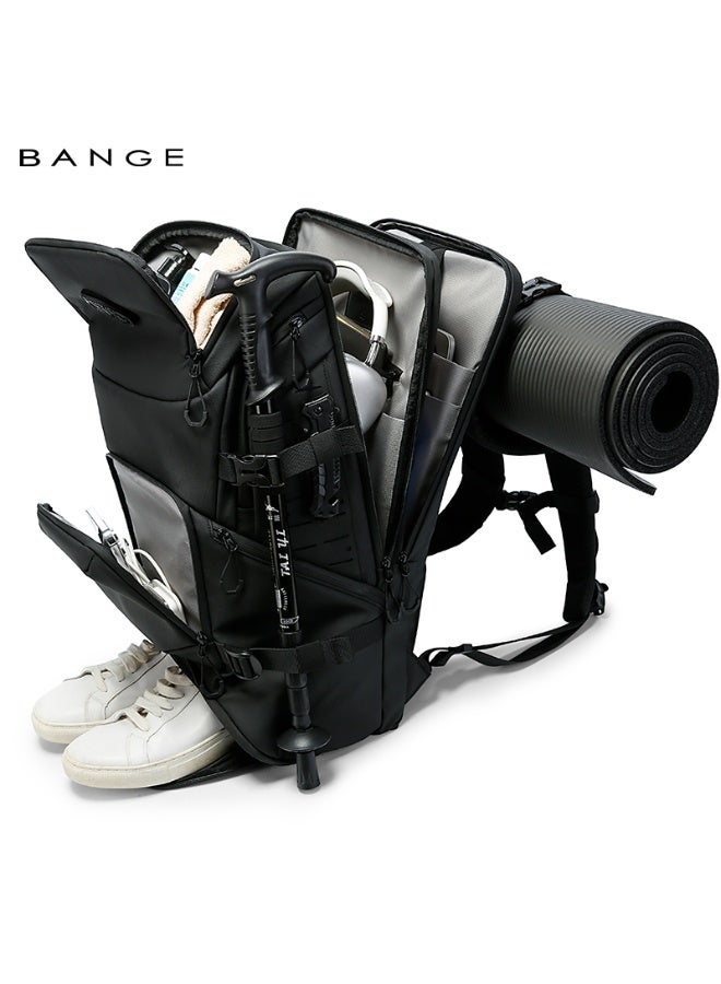 BANGE New Premium Multifunction Trendy 15.6inch Hiking Wholesale Waterproof Men Laptop Backpack - Image 2