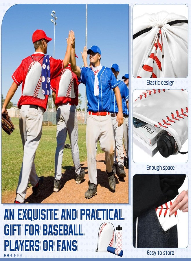 FuWeave مجموعة هدايا رياضية من FuWeave مكونة من 18 قطعة: زجاجات مياه لكرة السلة وكرة القدم، مناشف تبريد للبيسبول والسوفتبول، 6 زجاجات مياه رياضية، 6 مناشف ثلج، 6 حقائب برباط، مناشف لكرة القدم والكرة الطائرة، هدية مثالية للفرق الرياضية - Image 5