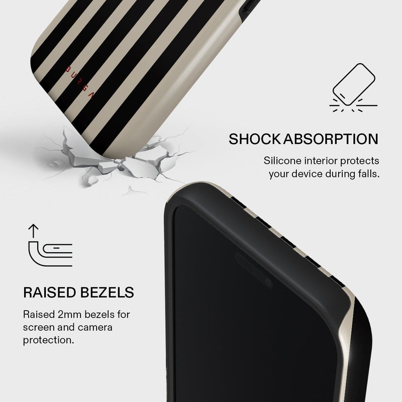 بورجا جراب بورجا لهاتف آيفون  برو ماكس بروفيسي بريميوم، طبقة مزدوجة صلبة + سيليكون، مقاوم للخدش والصدمات - Image 4