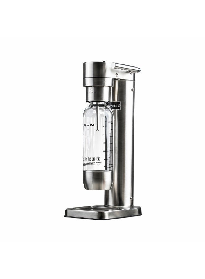 AQUALINE AQUA PRO SS Luxury Sparkling Drink Maker | Soda Maker | Sparkle Any Drink | Standard Kit | Fizz Infuser Technology | CO₂ Cylinder Not Included | Stainless Steel - Image 1