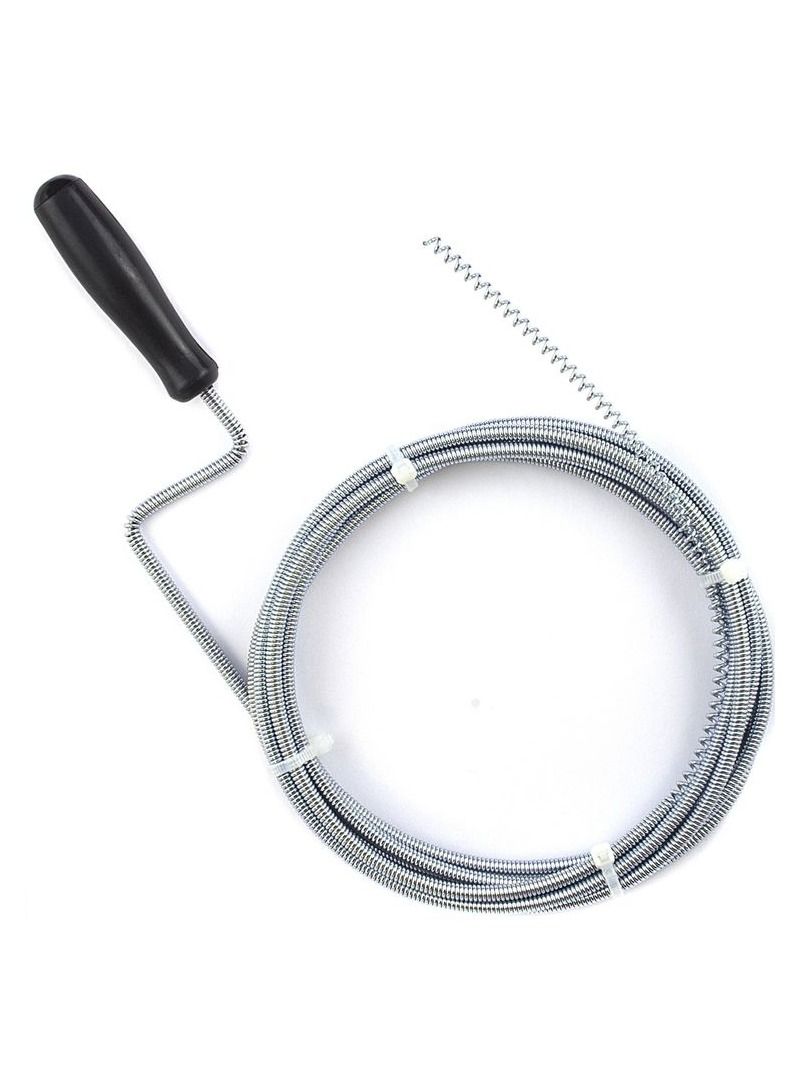 Drain Cleaning 7 Meter Long Spring Wire Waste Pipe Unblocker with Snake Like Flexible Steel Body - Image 3