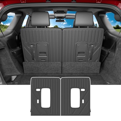 powoq 3rd Backrest Mat Compatible with 2016-2025 Dodge Durango 6&7 Seats Seat Back Protector Replacement for 2016-2025 Dodge Durango Accessories (3rd Row Backrest Mat) - Image 1