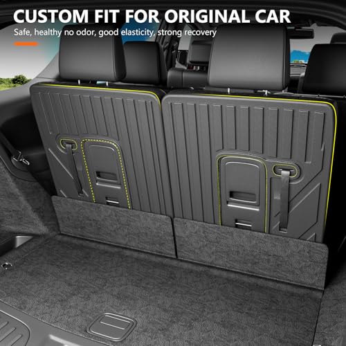 powoq 3rd Backrest Mat Compatible with 2016-2025 Dodge Durango 6&7 Seats Seat Back Protector Replacement for 2016-2025 Dodge Durango Accessories (3rd Row Backrest Mat) - Image 2
