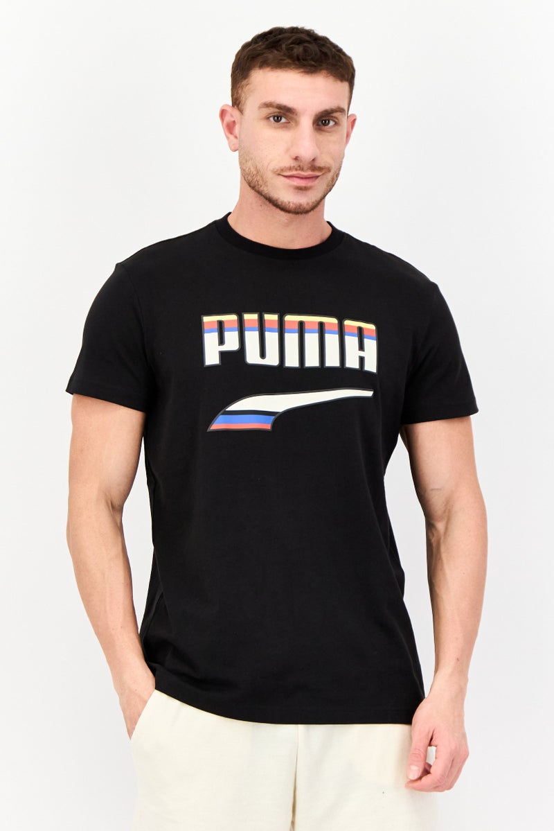 PUMA Men Sportswear Fit Short Sleeves Outdoor T-Shirt, Black - Image 1