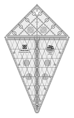 Creative Grids Alaska Ruler – CGRLBQ1 – Made in USA, 7-1/4in x 12in, Non-Slip Grip Acrylic Quilting, Sewing, Crafting, Patchwork Ruler & Template - Image 4