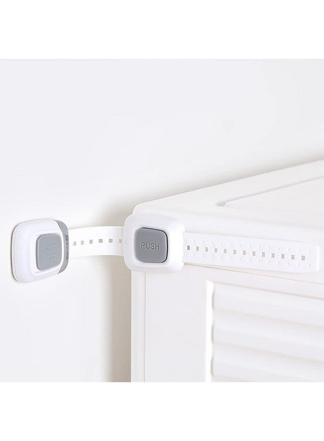 YEYA Upgraded No Drill Anti Tip Furniture Wall Anchors Straps For Baby Proofing (4 Pack) - Image 1