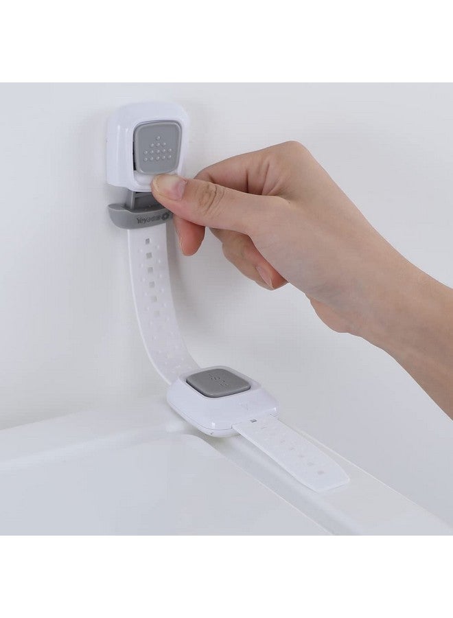 YEYA Upgraded No Drill Anti Tip Furniture Wall Anchors Straps For Baby Proofing (4 Pack) - Image 2