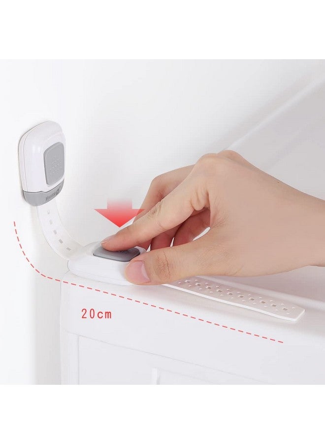 YEYA Upgraded No Drill Anti Tip Furniture Wall Anchors Straps For Baby Proofing (4 Pack) - Image 4