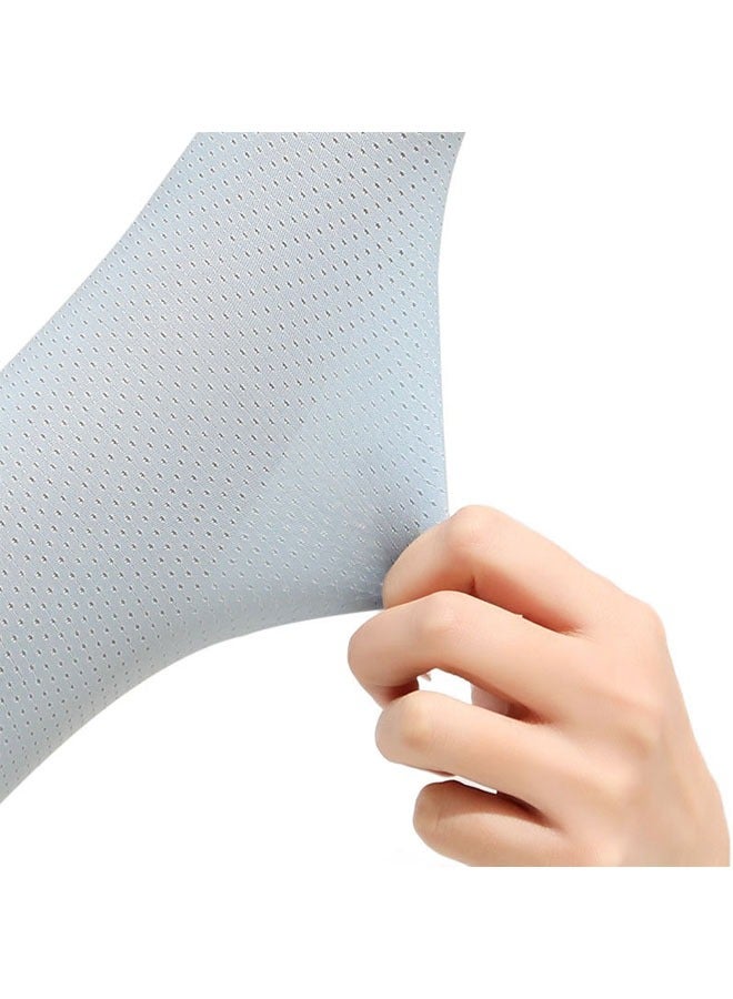 1 pair of summer long sun protection gloves, women's driving gloves, uv protection gloves, white - Image 2