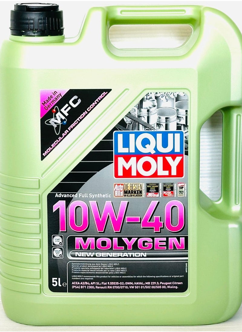 LIQUI MOLY Molygen New Generation 10W-40 Engine Oil 5Ltr  - Image 1