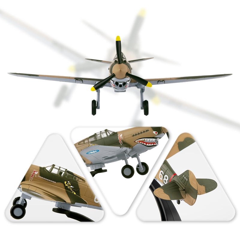 HANGHANG 1/72 Military Model Plane P40-68 Warhawk Alloy Fighter Plane Model Model Airplane for Collection and Gift - Image 2