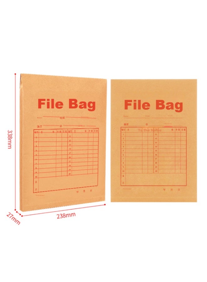 Simaa 100 A4 Kraft Paper File Folders, 180g Thick Doent Folders/data Folders/offices Supplies 6013 - Image 1
