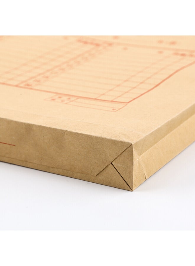 Simaa 100 A4 Kraft Paper File Folders, 180g Thick Doent Folders/data Folders/offices Supplies 6013 - Image 3