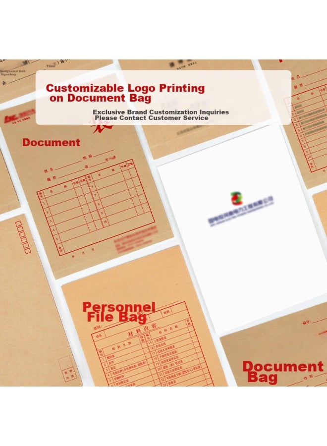 Simaa 100 A4 Kraft Paper File Folders, 180g Thick Doent Folders/data Folders/offices Supplies 6013 - Image 2