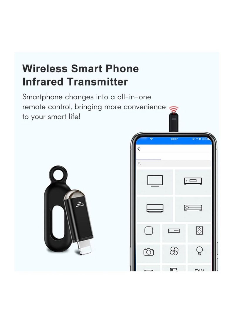 SYOSI - Wireless Smart Phone Infrared Transmitter, Universal Mobile Phone Mini Remote Controller, with Type-C Connector Replacement for Android Smartphone TV Air Conditioner Fan Camera, 1 Pcs - Image 1