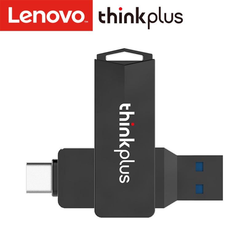 محرك أقراص فلاش USB بسعة 256 جيجابايت، بتصميم ثنائي المنفذ من نوع Type-C - تصميم دوار مقاوم للصدمات من سبائك الزنك، متوافق مع أجهزة متعددة - Image 3