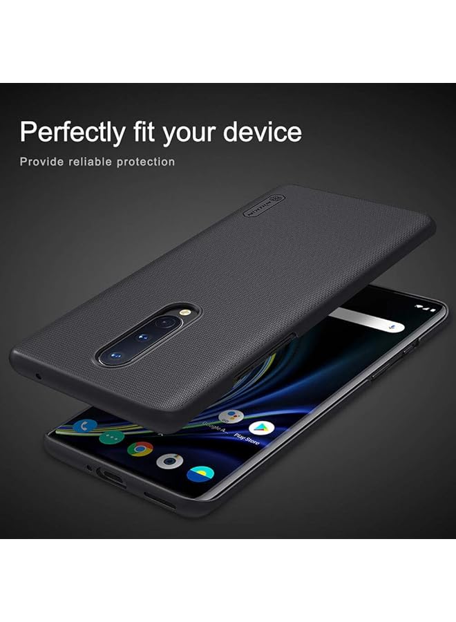 Nillkin Oneplus 8 Case Mobile Cover Super Frosted Shield Hard Phone Cover With Stand Slim Fit Designed Case For Oneplus 8 Black - Image 4