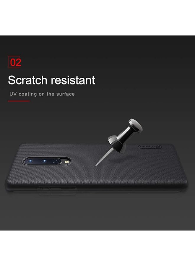Nillkin Oneplus 8 Case Mobile Cover Super Frosted Shield Hard Phone Cover With Stand Slim Fit Designed Case For Oneplus 8 Black - Image 3