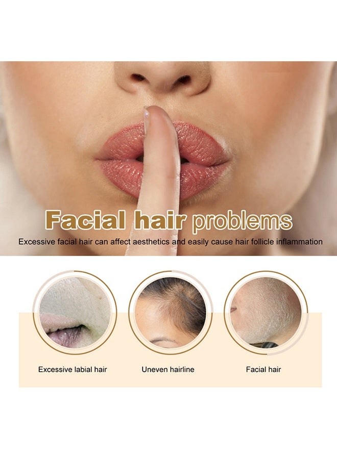 روزينو كريم إزالة شعر الوجه، كريم مزيل الشعر للوجه، مزيل الشعر بجوز الهند للشفاه العليا والذقن للنساء، مزيل شعر الوجه للبشرة الحساسة #جوز_الهند (50غ) - Image 3