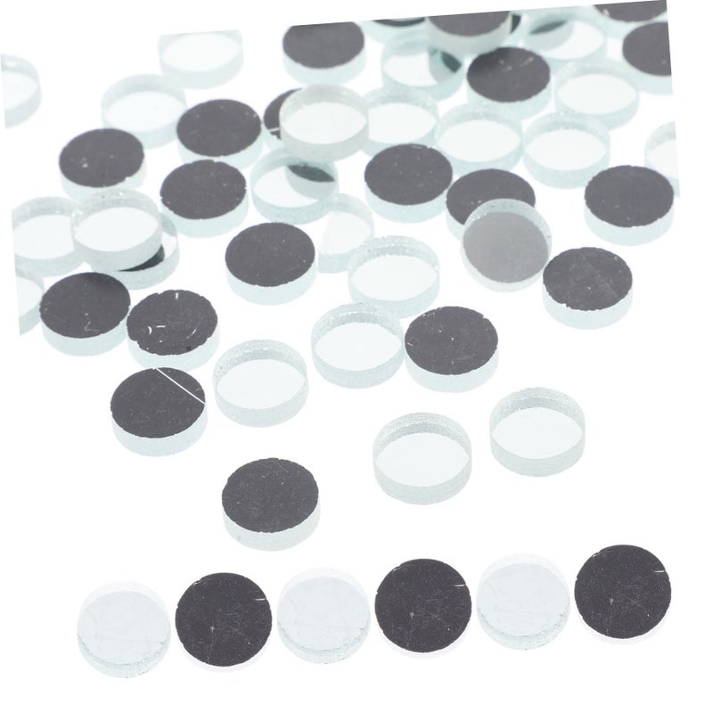 50g Round Mirror Tiles for DIY Craft Art Projects Home Decor - Image 2
