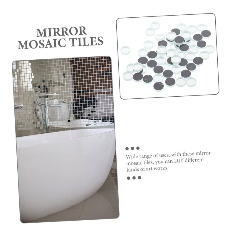 50g Round Mirror Tiles for DIY Craft Art Projects Home Decor - Image 5