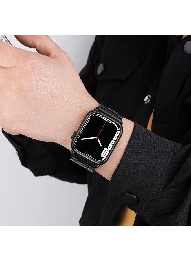Wei Qiantu Weiqiantu Compatible With Apple Watch Band, Apple Iwatch S10/9/8/7 Metal Stainless Steel Strap, 6/se/2/ultra2 Band For Men, 44/45/49mm - Image 4