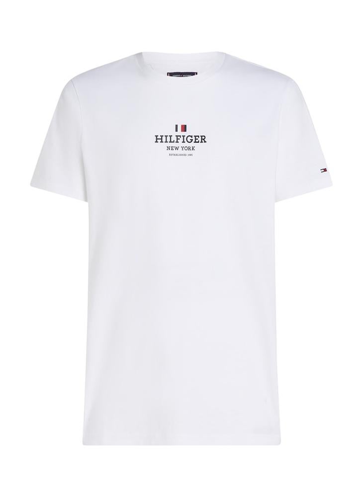 TOMMY HILFIGER - Rwb Logo Print  Crew Neck T-Shirt - Image 1