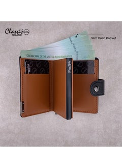 Classic Milano Classic Milano Faux Leather RFID Blocking Pop Up Wallet for Men and Women - Automatic Card Holder Wallet with Pop-up Design - Secure, Compact Credit Card Holder for Men - Stylish Wallet for Men & Women’s RFID Card Wallet  - Image 5