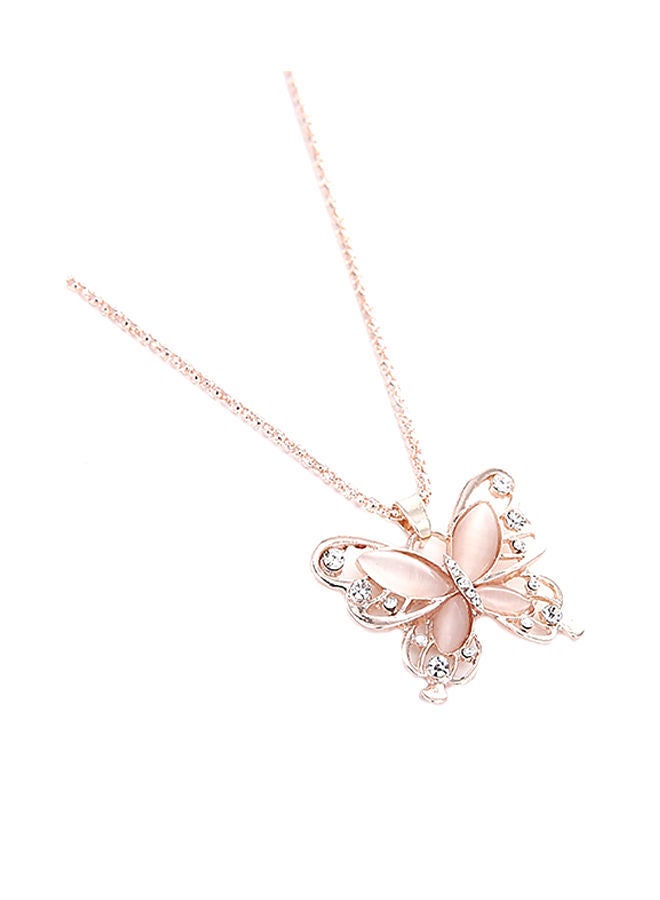 NIBEMINENT Butterfly All Match Sweater Chain Pendant Necklace - Image 1