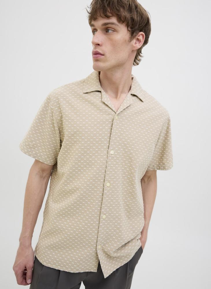 JACK & JONES Jprbluedison Jacquard Resort Regular Fit  Shirt  - Image 3