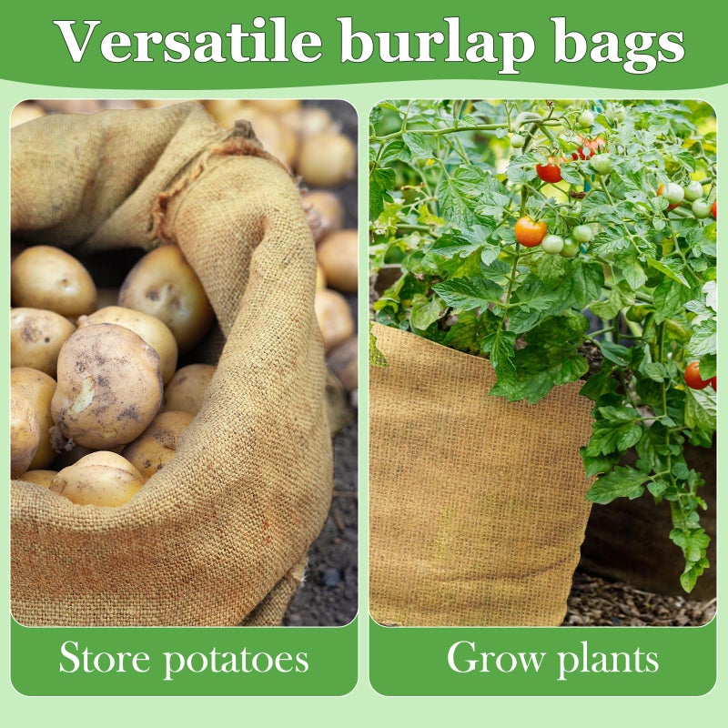CWLAKON 6 Pack Large Burlap Potato Sack Race Bags for Kids Adults, Field Day Family Reunion 4th of July Easter Halloween Game, Outdoor Camping Picnic Birthday Party Outside Yard Lawn Carnival Games - Image 5