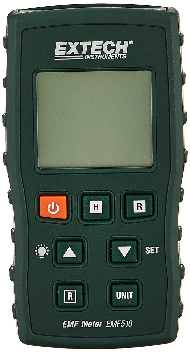 Extech EMF510 EMF/ELF Meter â€“ Measures Electromagnetic Field Radiation from Power Lines, Appliances & Electrical Devices, Dual Axis, Large Backlit LCD, Min/Max Data Hold, Professional Safety Tool