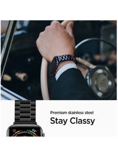 Zoom Plus Bluetooth Call Stainless Steel Sports Fitness Tracker Water Resistant Smartwatch For IOS Android - Black  - Image 5