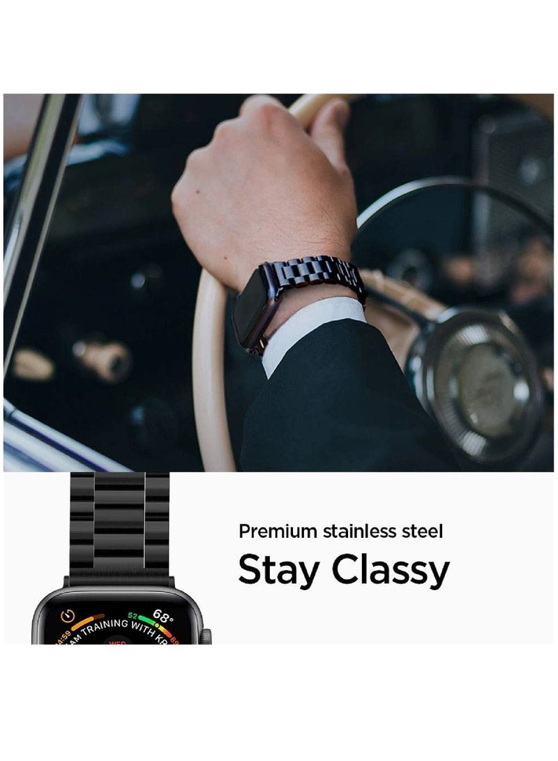 Zoom Plus Bluetooth Call Stainless Steel Sports Fitness Tracker Water Resistant Smartwatch For IOS Android - Black - Image 5