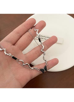 Diamond Butterfly Stitching Necklace South Korea Fashion High-grade Clavicle Chain Personalized Creative Design Necklace For Women