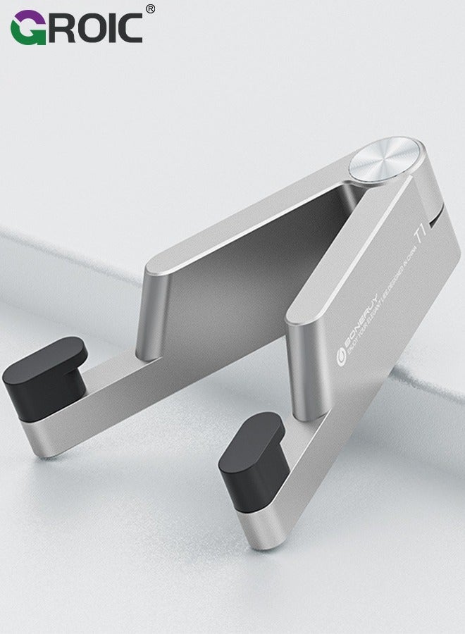 GROIC Cell Phone Stands Universal Cell Phone Holder Mobile Phones Stand Adjustable Smartphone Stand Holder Tablet Holder for Desk Offices Bedrooms Airplanes Travel - Image 1