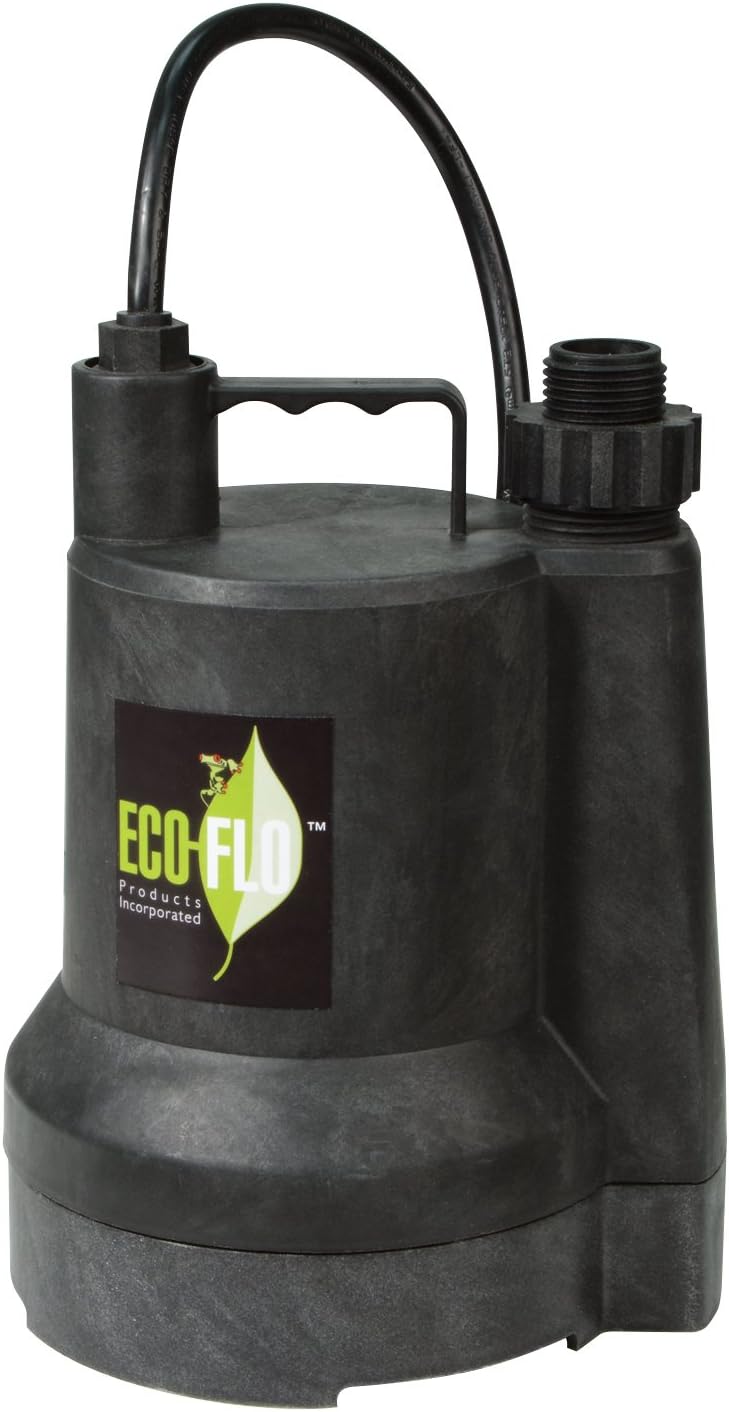 Ecoflo Products SUP54 Manual Submersible Utility Pump, 1/6 HP, 1,680 GPH - Image 1
