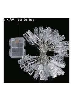 NIBEMINENT LED Photo Clips String Lights Battery Operated Black  - Image 3