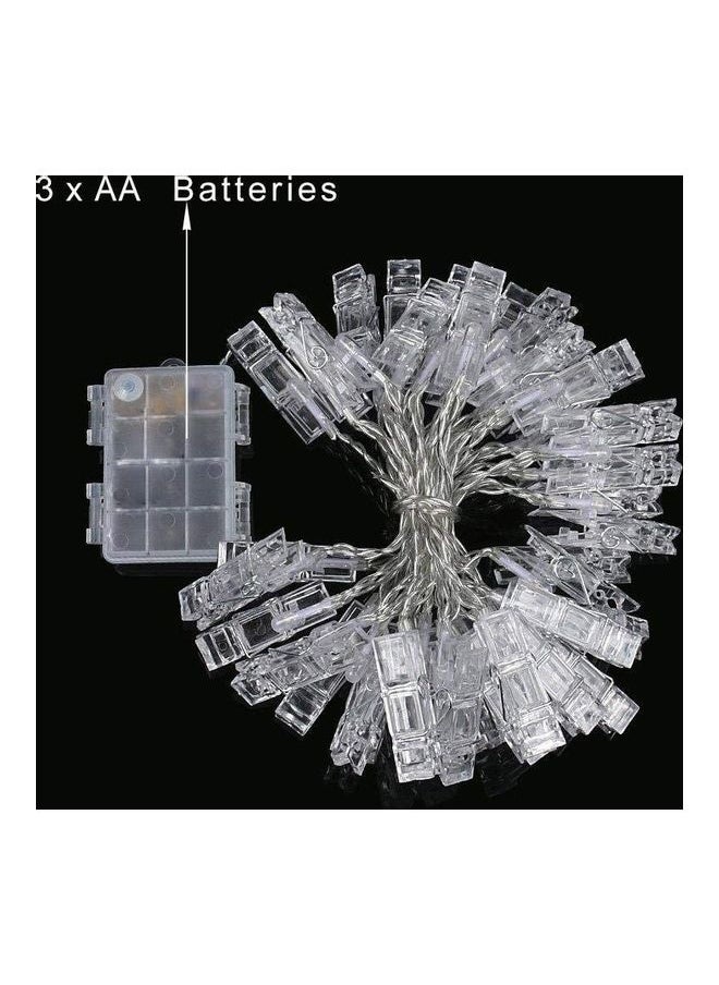 NIBEMINENT LED Photo Clips String Lights Battery Operated Black  - Image 3