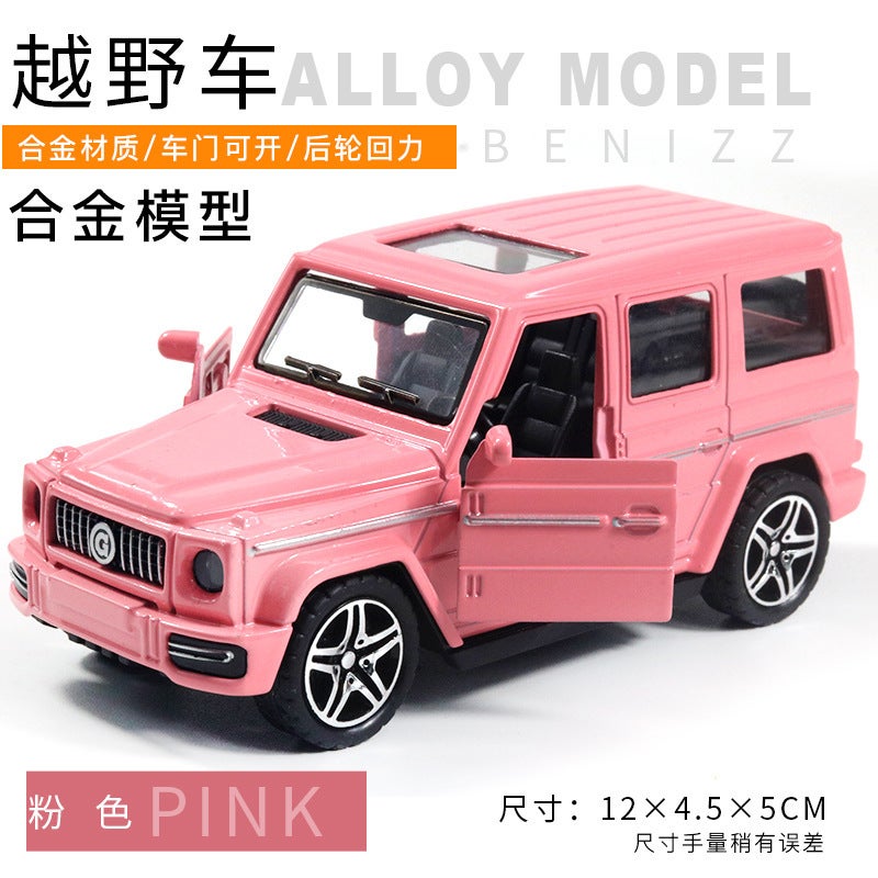 Alloy Model Off-Road Car Toy for Boys Gift(Bagged) Big G Pink (Bagged) Big G Pink 