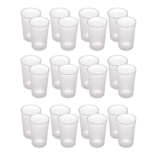 Urmila Plastic® Polycarbonate Regular Drinking Glasses for Water Juice for Dining Table Home Kitchen Party Restaurant 300 ml Set of 24 Transparent - Image 1