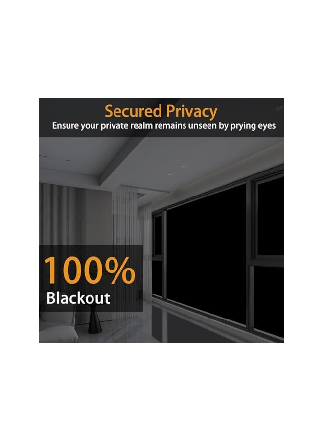 The Bros Blackout Blind, Portable Blackout Blinds Stick On Window, Blackout Material Blinds Blackout Curtains for Bedroom Nursery Loft Travel RV Car (2M*1.45M) - Image 4