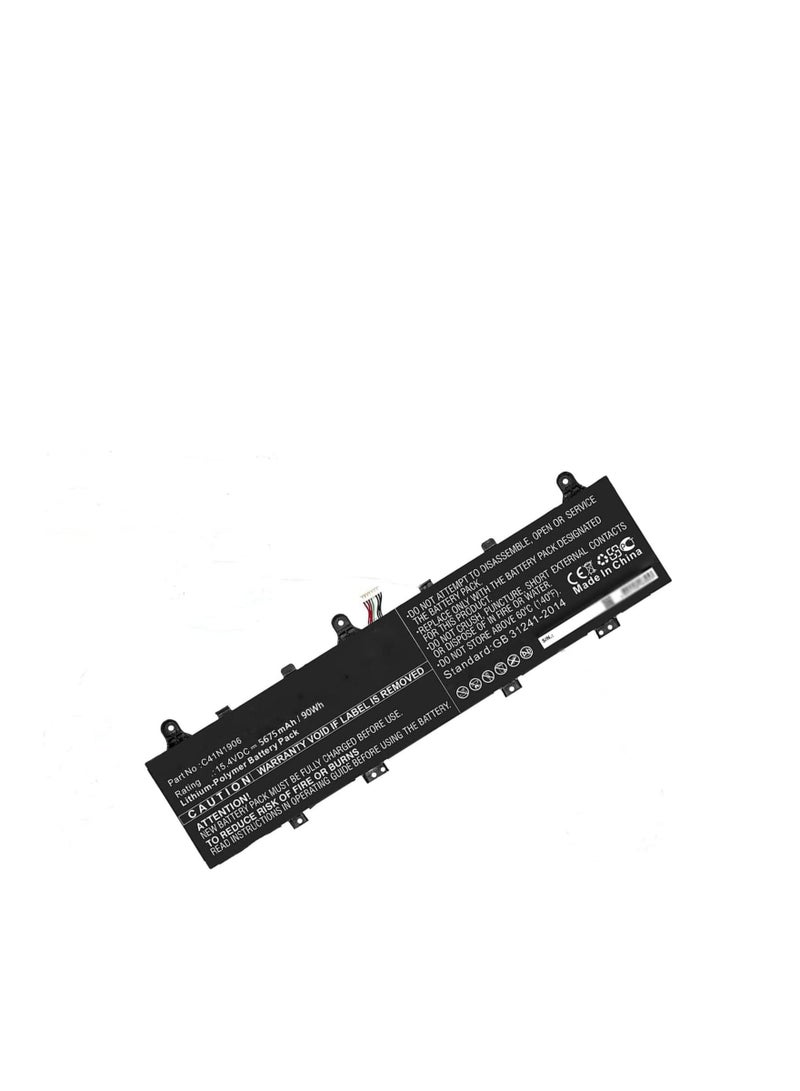 Terabyte بطارية C41N1906-1 متوافقة مع ASUS FA506IV FA566IV FX506 FX566IV FX766IU TUF Gaming A15 FA506IV-AL991T (كابل طويل) 15.4V 90Wh/5675mAh - Image 1