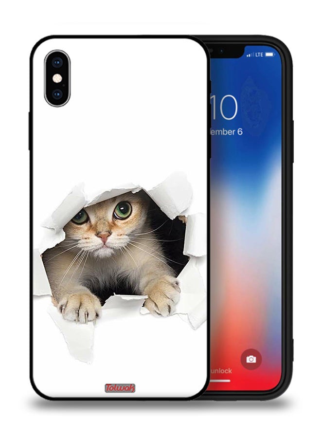 Tolwak Apple iPhone XS Max Protective Case Cat Appearing - Image 1