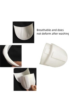 Excefore Sewing Shoulder Pads for Women Men, Soft Foam Padded Self Adhesive Shoulder Pad, 1 Pairs White Foam Shoulder Pads, for Blazer Clothes Sewing Accessories Craft DIY  - Image 3