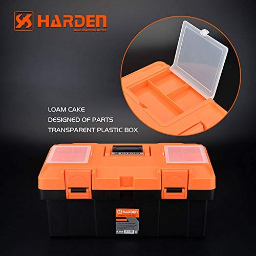 Harden Professional Reinforced Plastic Moulding Tool Box with Transparent Accessories Storage Box and Isolation Tray (35.5 X 18 X 18.5 cm) - 520301 - Image 4